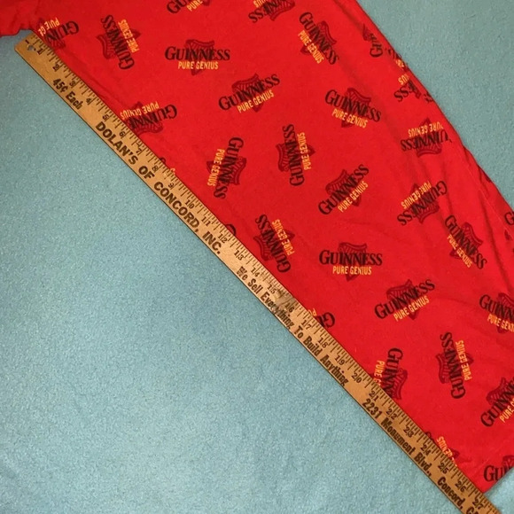 GUINNESS fleece pajama pants 2 pockets elastic waistband drawstring size L 36-38 - Picture 8 of 9